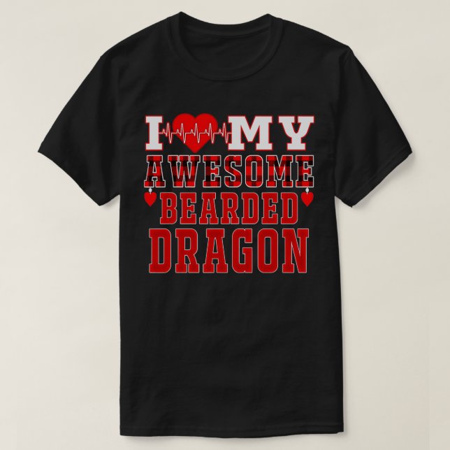 J'Aime Mon Magnifique Dragon Classic TShirt (Design devant)
