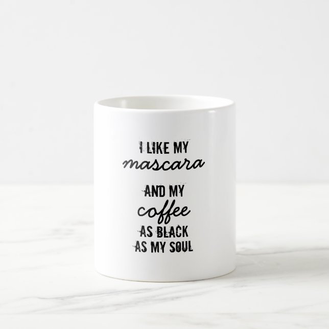 J'aime mon mascara… Tasse de café (Centre)