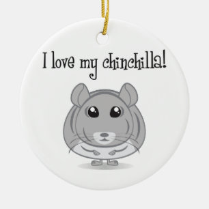 J'aime mon ornement de chinchilla