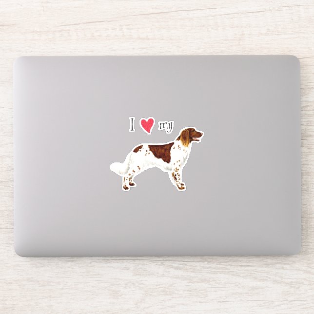 J'aime mon petit autocollant en vinyle Munsterland (Ordinateur)