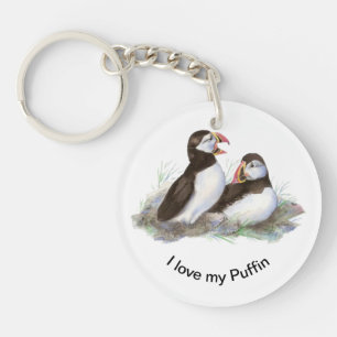 J'aime mon poffin Fun Citation Puffin Bird Art