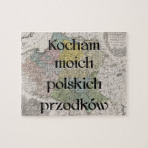 J'aime mon puzzle fait sur commande polonais des