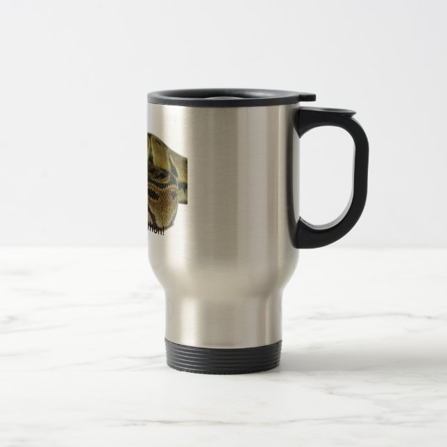 J'aime mon python de boule ! tasse de voyage (Droit)