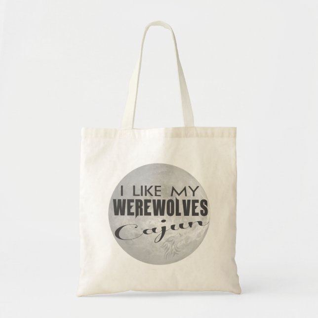 J'aime mon sac d'économie de Cajun de loups-garou (Devant)