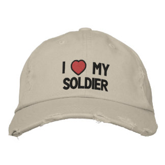 J'aime mon soldat Casquette brodé
