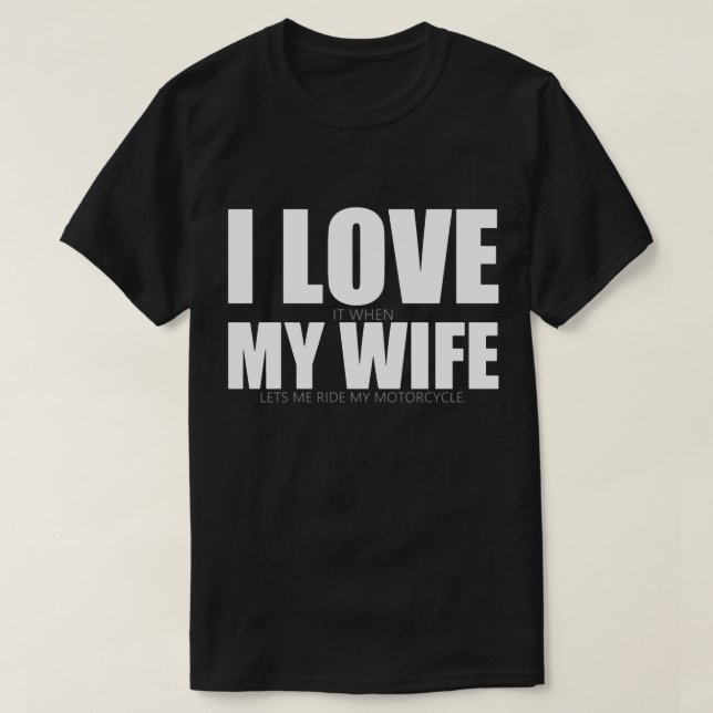 J'aime mon T-shirt d'épouse (Design devant)