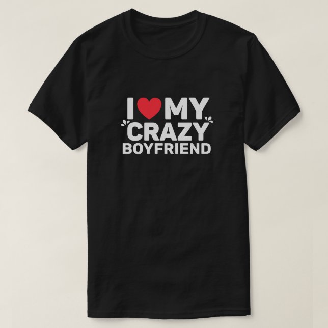 J'Aime Mon T-Shirt Fou Garçon (Design devant)