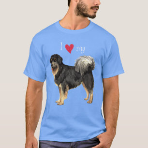 J'aime mon t-shirt Mastiff Tibétain