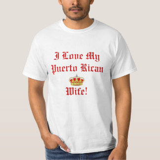 J'aime mon T-shirt portoricain d'épouse