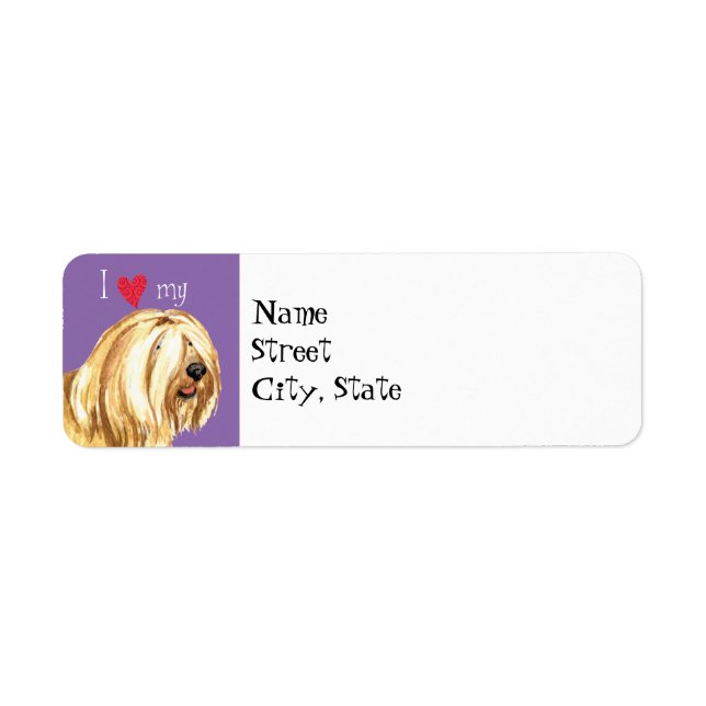 J'aime mon Terrier tibétain (Devant)