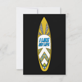 J'aime MY life surboard Merci notes