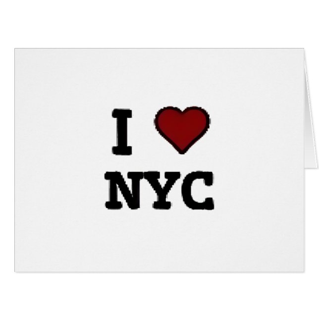 J'aime NYC cœur (Devant horizontal)