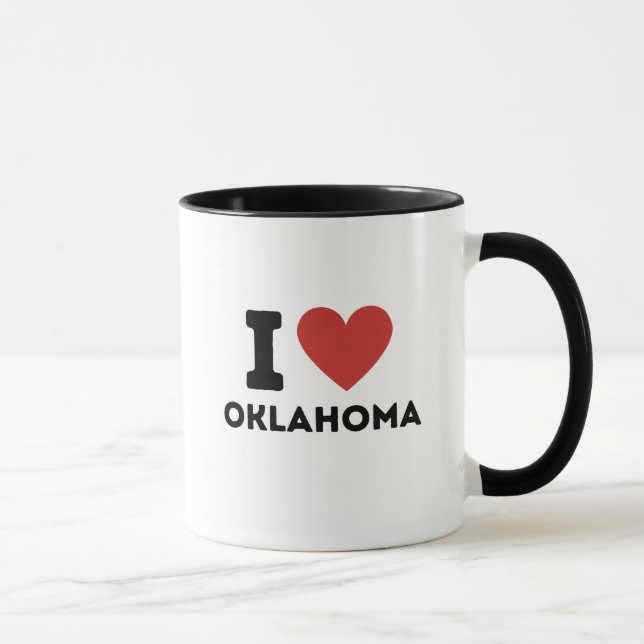 J'aime Oklahoma Mug (Droite)