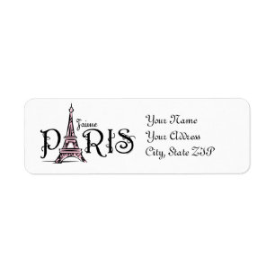 J'aime Paris Étiquette