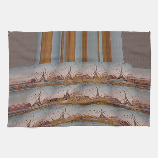 J'aime Paris ( I Love Paris ) Kitchen Towel (Horizontal)