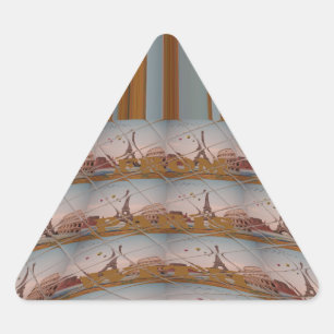 J'aime Paris ( I Love Paris ) Triangle Sticker