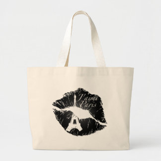 J'aime Paris Lips Large Tote Bag