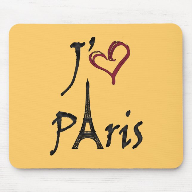 j'aime Paris Mouse Pad (Front)