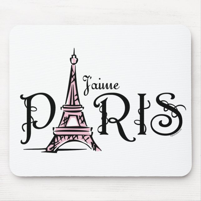 J'aime Paris Mousepad (Front)