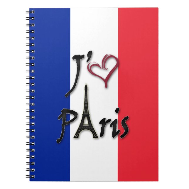 j'aime Paris Notebook (Front)