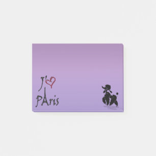 j'aime Paris' poodle Notes