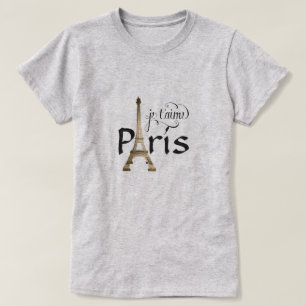J'aime PARIS, T-SHIRT de tour d'Eifell