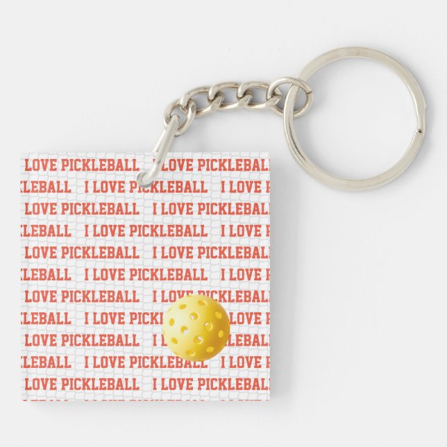 J'AIME PICKLEBALL Texte Sports Jeu Ball Net Fun (Dos)