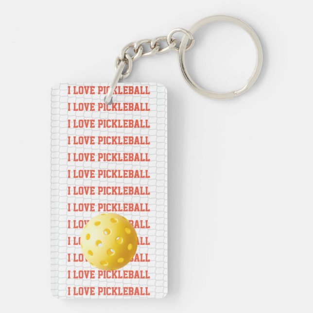 J'AIME PICKLEBALL Texte Sports Jeu Ball Net Fun Ke (Dos)