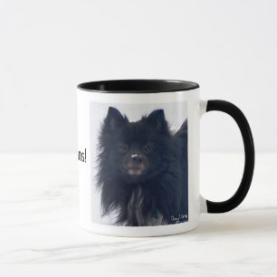 "J'AIME Pomeranians !" Tasse de peinture