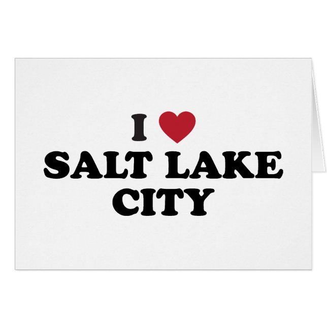 J'aime Salt Lake City Utah (Devant horizontal)