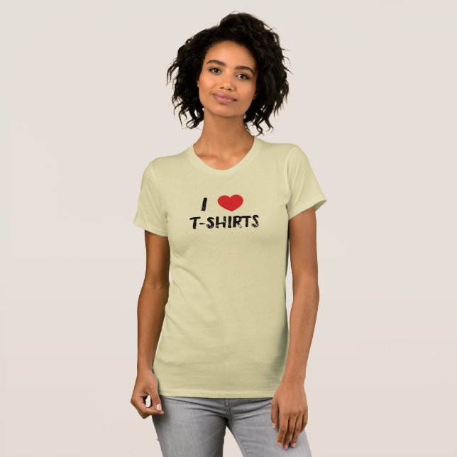J'aime T-shirt T-shirt (Devant entier)