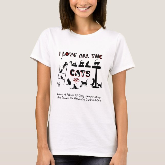 J'Aime Tous Les T-Shirt CATS (Devant)