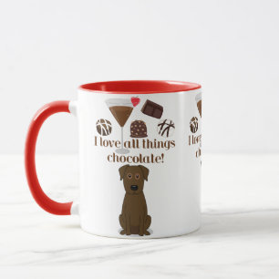J'aime tout le chocolat de choses ! Tasse d'humour