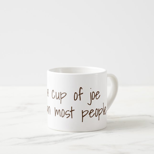 J'aime une tasse de joe plus... | Drôle Slogans de (Devant droit)