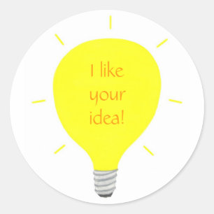 J'aime votre idée, autocollants d'affirmation
