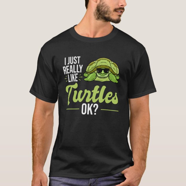 J'Aime Vraiment Les Tortues - Sea Turtle Pullover  (Devant)