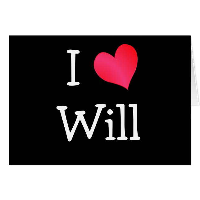 J'aime Will (Devant horizontal)