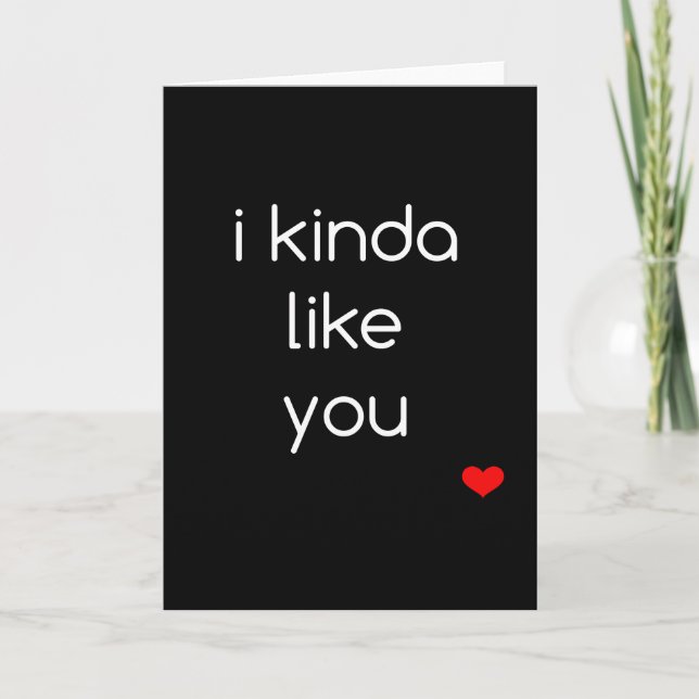 J'Aimerais Que Vous Valentines Carte Jour (Devant)