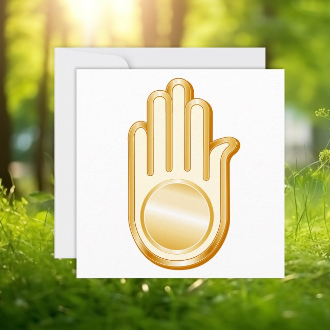 Jain Symbol Invitation/Announcement Flat Card (Jain Symbol Invitation/Announcement Flat Card.
Customize with your text. )