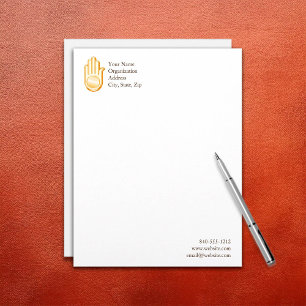 Jain Symbol Letterhead