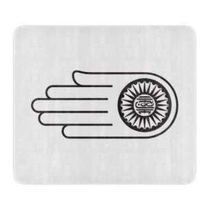 Jain Symbol of Ahimsa (Hand of Non-Violence) Cutting Board