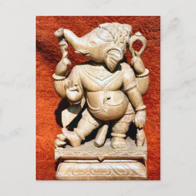 Jain temple, India statue Postcard (Front)