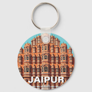 Jaipur Hawa Mahal Souvenir Keychain