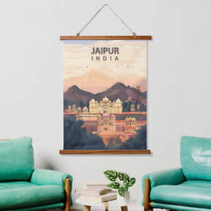 Jaipur – India’s Royal Pink City Hanging Tapestry