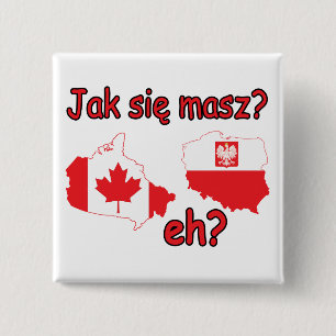 Jak Sie Masz? eh? 2 Inch Square Button
