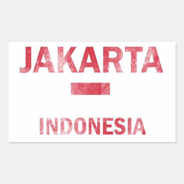 Jakarta Indonesia Designs Sticker (Front)