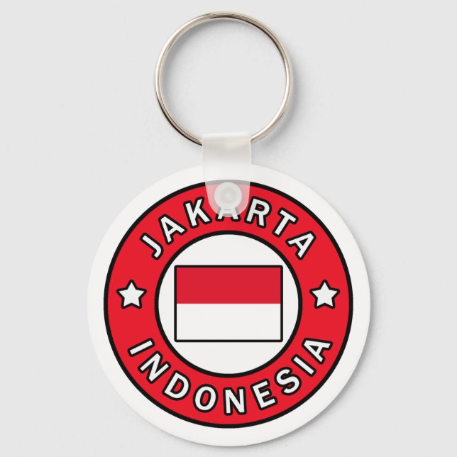 Jakarta Indonesia Keychain (Front)
