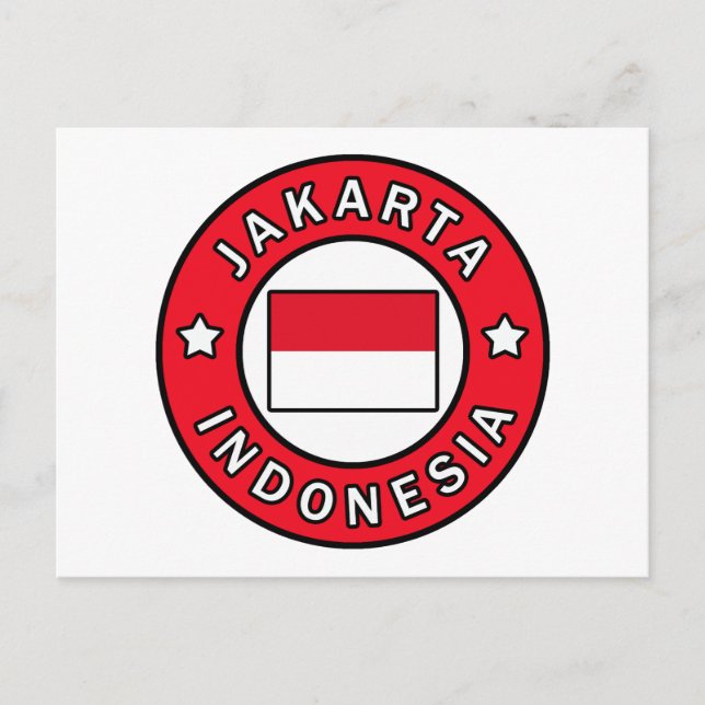 Jakarta Indonesia Postcard (Front)
