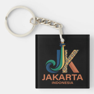 Jakarta Indonesia Southeast Asia Keychain