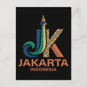 Jakarta Indonesia Southeast Asia Postcard
